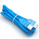 存儲巴士（databus） USB3.0延長線Type-A轉(zhuǎn)A母口元谷移動硬盤盒線纜 淺藍色