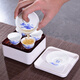 恒古（Heregur） 迷你袖珍青花陶瓷旅行功夫茶具套裝戶(hù)外用品旅游便攜式車(chē)載辦公緊湊型 青花山水