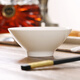 雅言陶瓷異形碗米飯碗 陶瓷白色餐具 點(diǎn)心碗沙拉碗面碗湯碗  小號(hào)斗笠碗1個(gè) （直徑12.7cm）