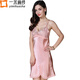 一米畫(huà)紗 真絲睡衣女夏睡裙女士春秋性感吊帶高檔絲綢桑蠶絲家居服 17#款  淺粉 M(160)