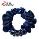 左歐小皮筋發(fā)繩頭飾韓國簡(jiǎn)約百搭個(gè)性發(fā)圈成人扎頭發(fā)飾品淑女皮套頭繩 藍色