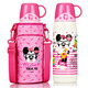 品家家品兒童保溫杯米奇水杯真空不銹鋼保溫帶杯套防漏大容量水杯 3501粉米妮600ML(單蓋+杯套)