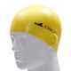 英發(fā)（YINGFA） 游泳帽柔軟防水彈力硅膠純色泳帽 單色游泳帽 成人兒童游泳護發(fā)泳帽 黃色