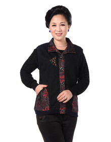 可绿尔 韩版时尚中老年妈妈装<em>马甲</em> 218 <em>红月亮</em>