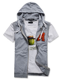 RE-SP重塑Re-SP 新款韩版男士休闲连帽马甲