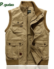 2014春夏新品Jeepg古道吉普立领<em>马甲</em>大码<em>男装</em>