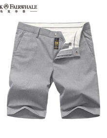 马克华菲<em>休闲短裤</em> <em>夏季</em> 直筒裤子 <em>薄款</em>修身五分