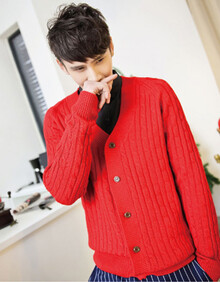 幸福时光 2014<em>男士</em>春装新款 毛衣<em>开衫</em> 韩版修身