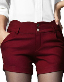 衫奈霓 2013秋装高腰大码韩版<em>毛呢短裤</em>女<em>秋冬</em>