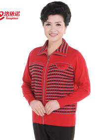 洛依诺 加厚正品羊绒衫新款时尚中<em>老年女式</em>羊