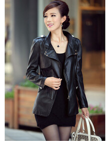 京东商城 服饰内衣 女装 真皮皮衣