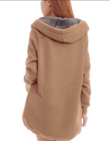 T-HILL56 新款冬春百搭<em>加绒加厚毛衣外套</em> 韩版