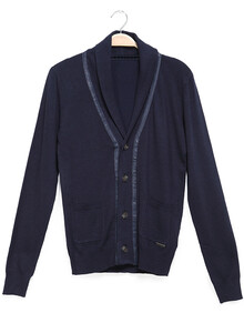 汐洛可 春秋新款 韩版修身<em>男外套</em>休闲<em>毛线</em>衫男