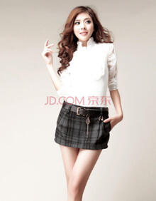 清莲衣 2013秋季新款经典时尚<em>格子裙裤短裤</em>靴