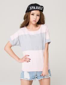 货到付款 洛梨 2014夏装新品 韩版<em>女装潮胖mm</em>