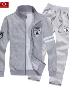 VIFO 秋冬男装<em>开衫</em>卫衣 <em>休闲外套</em>男<em>运动服</em>套装