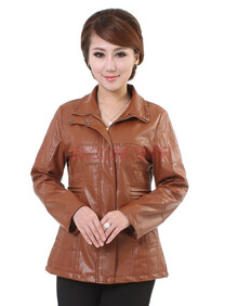 柏丽奈儿 2014<em>春季</em>中老年<em>女装</em>皮衣<em>妈妈装</em>春秋