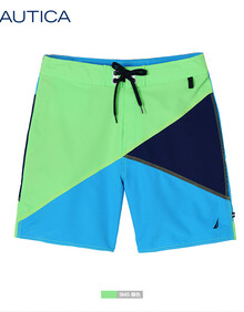 Nautica 诺帝卡 男式 撞色 休闲<em>短裤</em> T22191在京