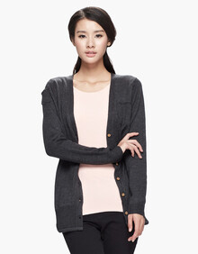 针织开衫<em>外套</em>女<em>初棉</em>秋装新款女装羊毛混纺针织