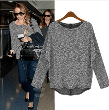 欧美明星款秋冬时尚长袖宽松大码<em>女装加密</em>加厚