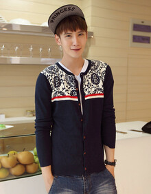 潮型库soinku<em>货到付款</em>秋季新款男士针织衫男开