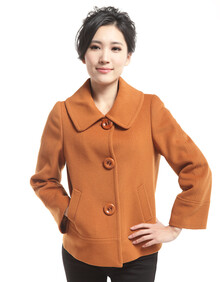 清仓特价 波司登<em>品牌</em>秋冬<em>女装</em>短款翻领羊毛羊