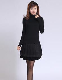 杉祺世家半高领针织<em>毛衣打底衫</em>羊毛衫803在京