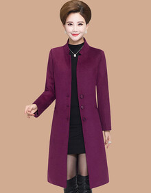 【中老年中长女大衣】价格_图片_品牌_怎么样-京东商城