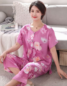 妈妈装睡衣夏
