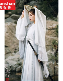 女侠古装武侠风汉服女霸气魏晋交领广袖齐腰侠客帅气女扮侠女超仙古装