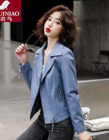 【皮衣女蓝色】价格_图片_品牌_怎么样-京东商城