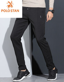 polostan/保罗诗丹品牌男装2021新款男士色时尚休闲装束脚裤宽松系带