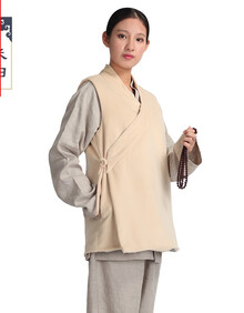 【佛教僧服】冬季僧服女众僧装僧衣小汉服小马甲小背心禅意休闲居士服