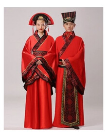 【新品促销】古代古装新娘新郎中式结婚喜服婚礼服装汉服唐朝汉朝婚服