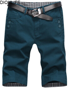 DIOULIFE 男士短裤夏短裤男夏季五分裤大裤衩休闲男修身工装沙滩裤中裤男潮牌 730 墨绿色 32
