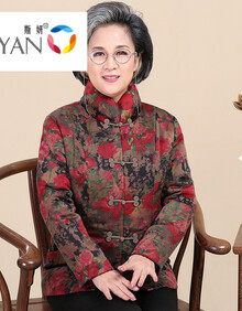 女士绸缎棉袄