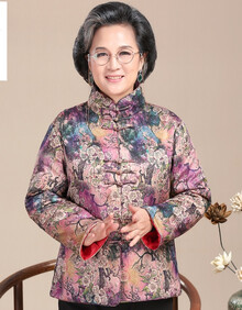 女士绸缎棉袄
