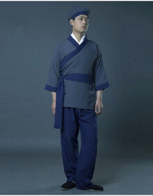 丹杰仕古装平民百姓服装古代农夫渔夫家丁服唐装汉服小二服表演出服
