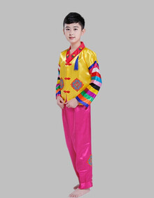 新款儿童韩服朝鲜族表演服男童大长今少数民族舞蹈服幼儿演出服装