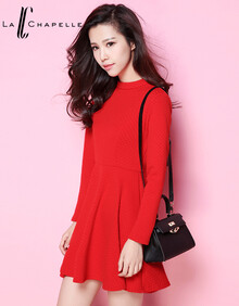 OL通勤拉夏贝尔(La Chapelle) 连衣裙 女装 服饰