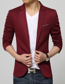 红色青春休闲 西服 男装 服饰内衣 【行情 价格