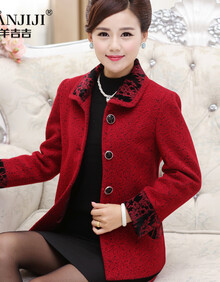 短裙毛呢外套 中老年女装 女装 服饰内衣 【行情