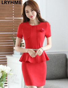 职业套装红色系 小西装 女装 服饰内衣 【行情