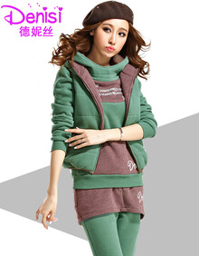 德妮丝2016夏季蝙蝠衫韩版T恤短裤女装运动服