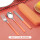 暮色橙筷勺叉三件套+暮色橙餐盒