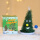 圣诞电动底盘带灯绿树+S电池