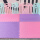 A级粉紫叶子纹 每片送4根边条