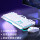 银白色冰蓝光键盘+游戏鼠标