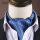蓝色链条真丝领巾
