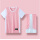 370骚粉色短袖套装